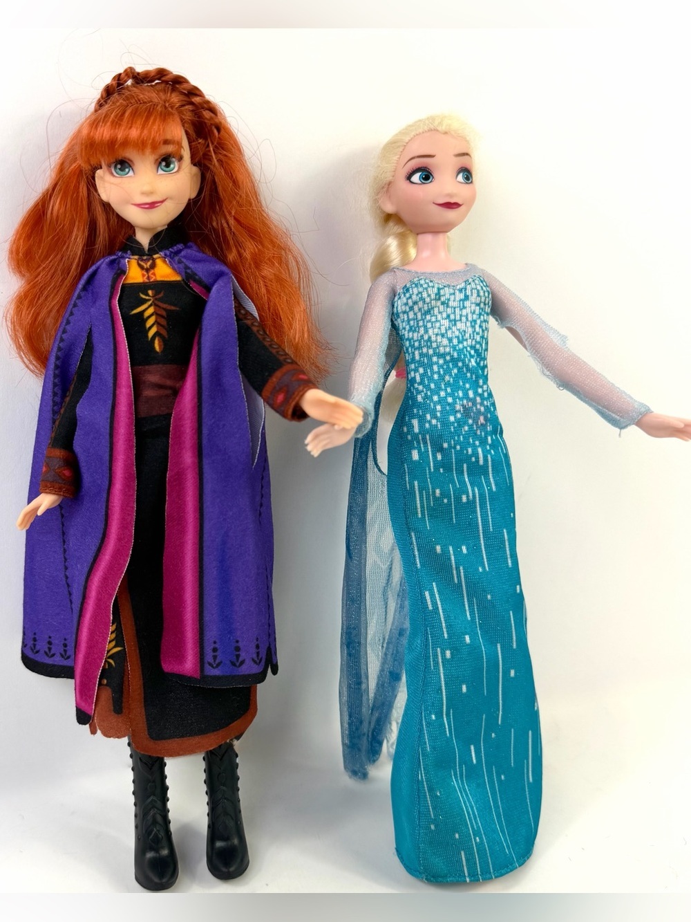 Disney Frozen Anna Elsa Doll Lot Hasbro Dresses Boots